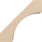 Ekena Millwork 3-inch W x 8-inch D x 8-inch H Westlake Rough Cedar Woodgrain TimberThane Knee Brace, Primed BRCUR03X08X08WTLRCPR - alternate 2